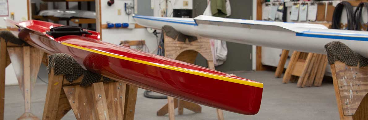 Solid color-boats with contrasting hull and deck stripe